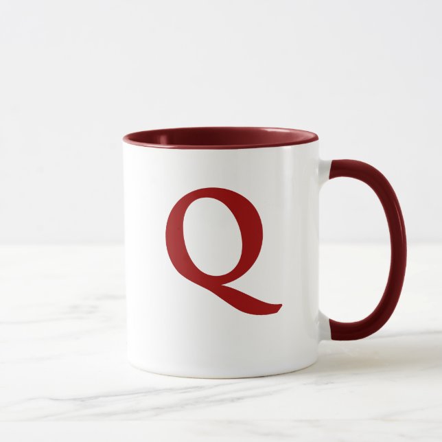 Taza Intrépidos antiguos de la "letra Q" "Matt " (Derecha)