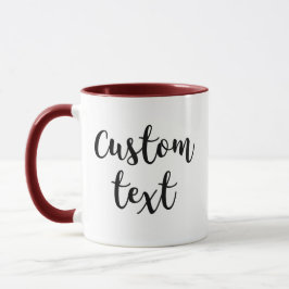 Taza Introduce tu propio texto Personaliza el regalo de