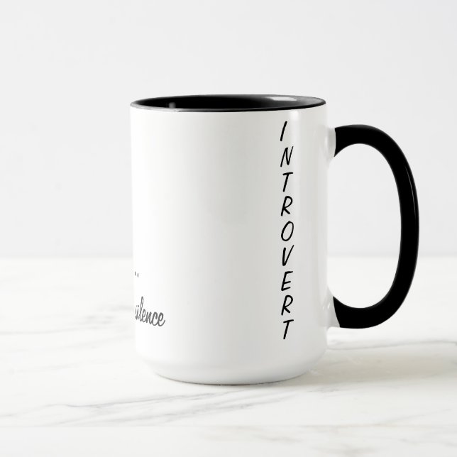Taza Introvert Mug: Shh, disfruta del silencio (Derecha)