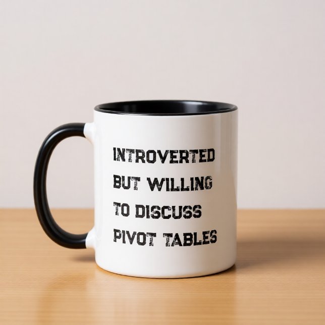 Taza Introverted Accountant Funny Quote Coffee Mug (Subido por el creador)