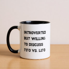 Taza Introverted Accountant Funny Quote Coffee Mug