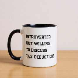 Taza Introverted Accountant Funny Quote Coffee Mug