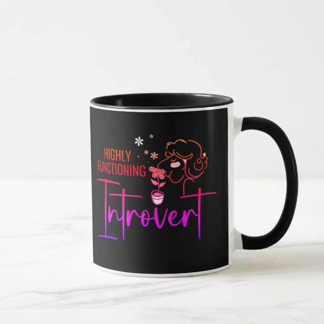 Taza Introvertido de alto funcionamiento (Derecha)