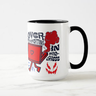 Taza Introvertido en progreso de café Mug   Funny Mug