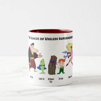 Taza inútil de los super héroes