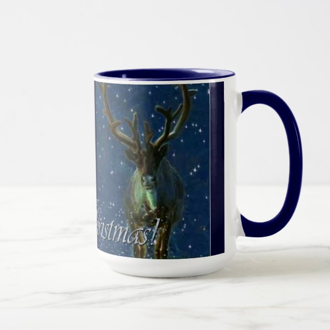 Taza Invernadero, Nieve y Feliz Diseño de Navidad (Derecha)