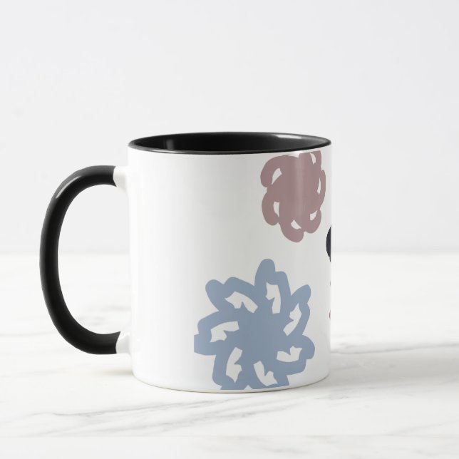 Taza Invierno de gato negro  (Izquierda)