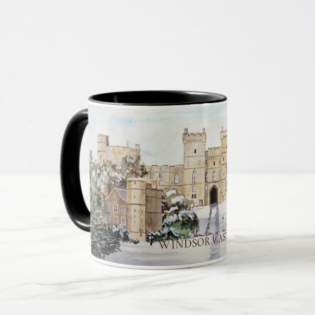 Taza Invierno en la pintura paisajística del Castillo d (Anverso izquierdo)