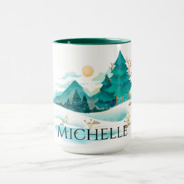 Taza Invierno en las montañas