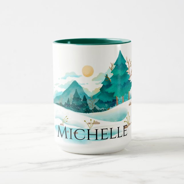 Taza Invierno en las montañas (Centro)