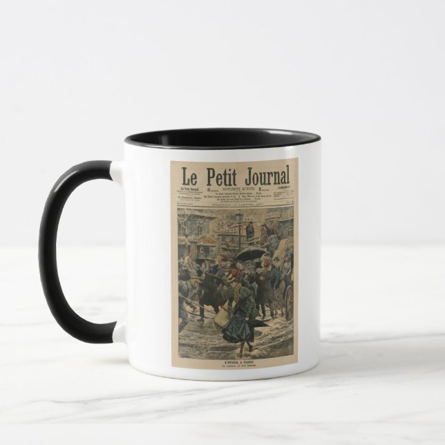 Taza Invierno en París que camina en el fango (Izquierda)