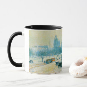 Taza Invierno en Union Square de Frederick Childe Hassa