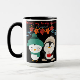 Taza Invierno mi encantadora temporada - Café Navidad a