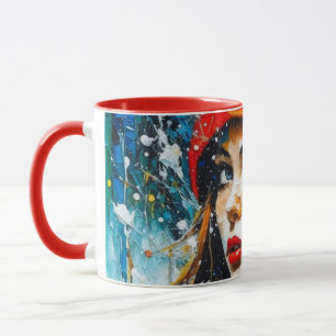 Taza Invierno, Navidades gorra chica de nieve personali