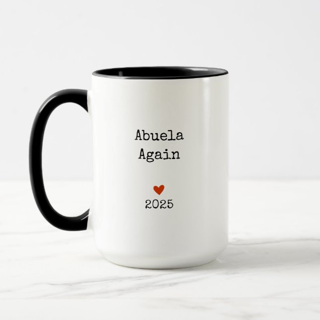Taza Invitación de embarazo Abuelo y Abuela otra vez (Izquierda)