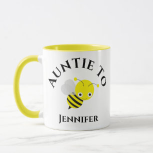 Taza Invitación De Embarazo Nuevo Nombre De La Tía A 