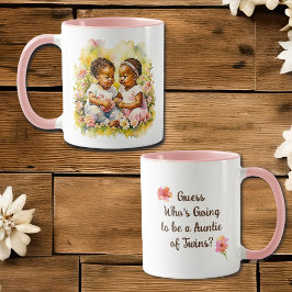 Taza Invitación de gemelos | Invitación de embarazo