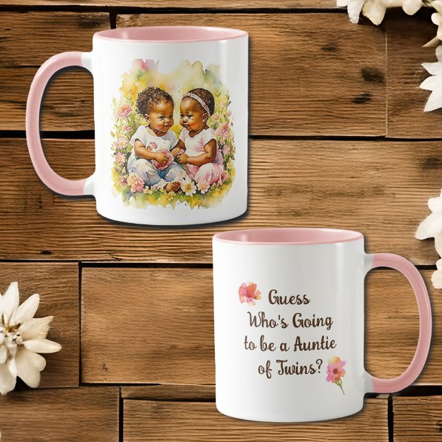 Taza Invitación de gemelos | Invitación de embarazo (Subido por el creador)