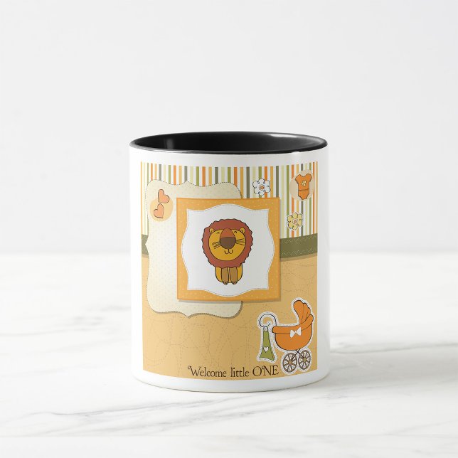 Taza Invitación del bebé león (Subido por el creador)