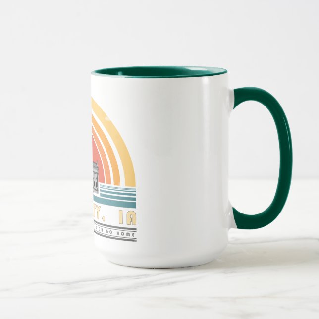 Taza Iowa City - bóveda del oro o va a casa (Derecha)