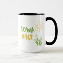 Iowa Nice Mug para los occidentales medios