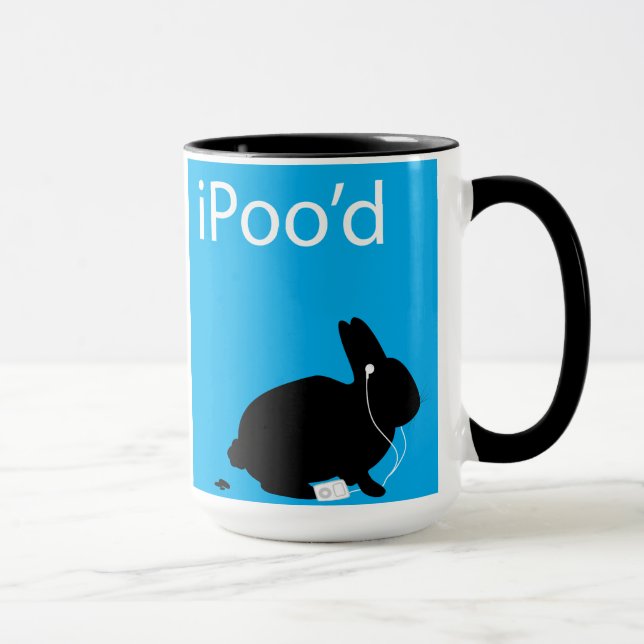 Taza iPoo'd Bunny Poop Mug (Derecha)