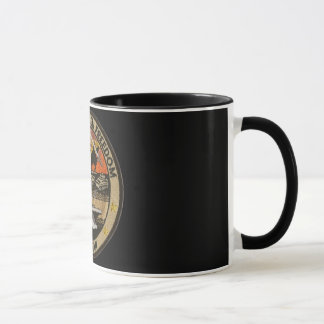 Taza iraquí del negro de la libertad de la