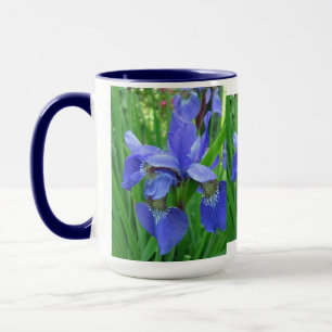 Taza iris azul