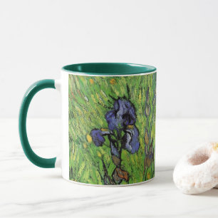 Taza Iris de Vincent van Gogh, Flores de Jardín Vintage