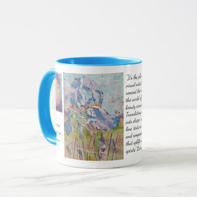 Taza Iris en Collage / Artista Larry Lerew (Anverso izquierdo)