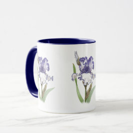 Taza Iris rufado morado