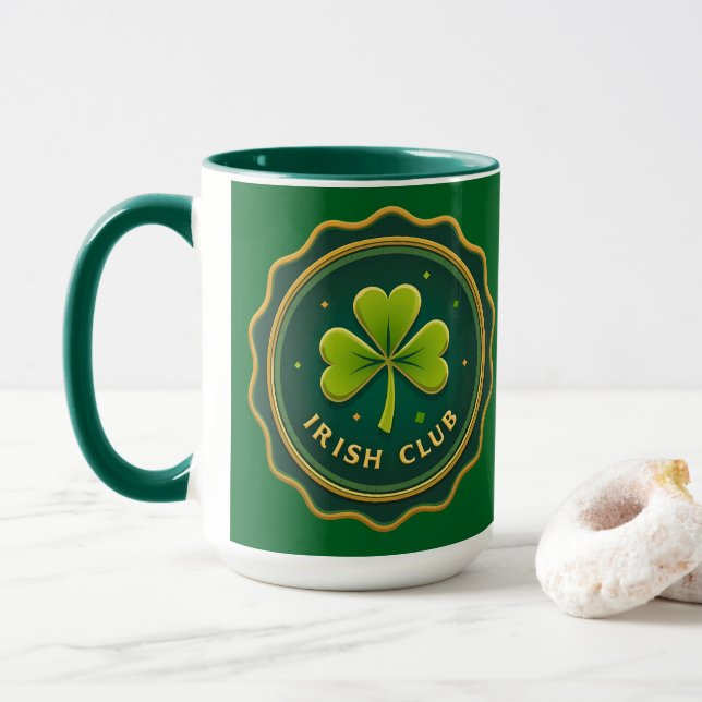 Taza Irish Club St Patrick’s Day Shirt – caneca (Con donut)