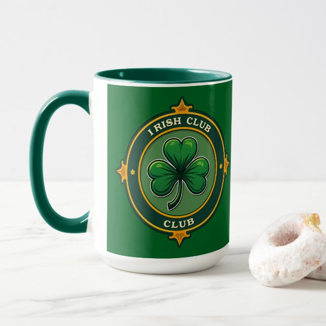 Taza Irish Club St Patrick’s Day Shirt – caneca (Con donut)