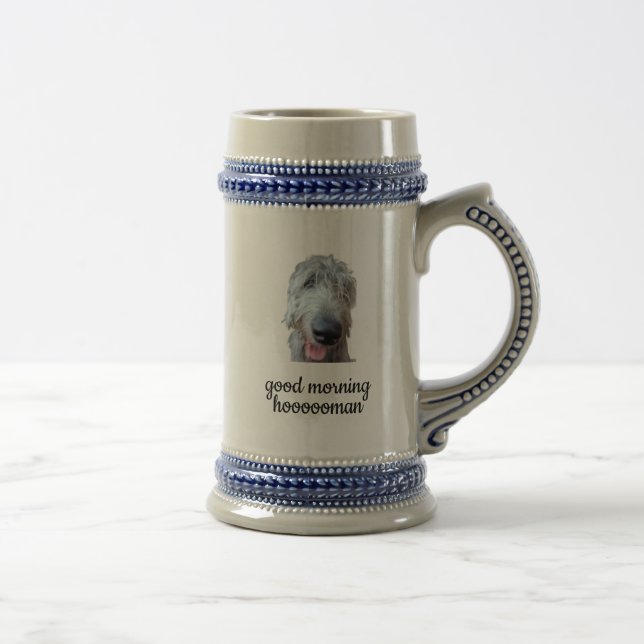 Taza Irish Wolfhound – Buenos Días Hoooooman (Derecha)