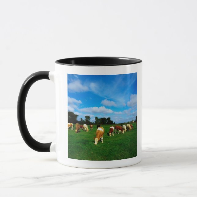 Taza Irlanda, manada del ganado que pasta (Izquierda)