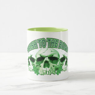 Taza Irlandés al cráneo óseo