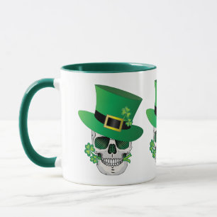 Taza Irlandés Leprechaun Skull