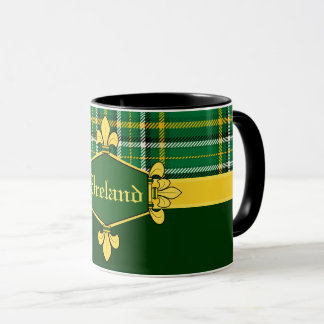 Taza Irlandés National Tartán, Personalizar con nombre