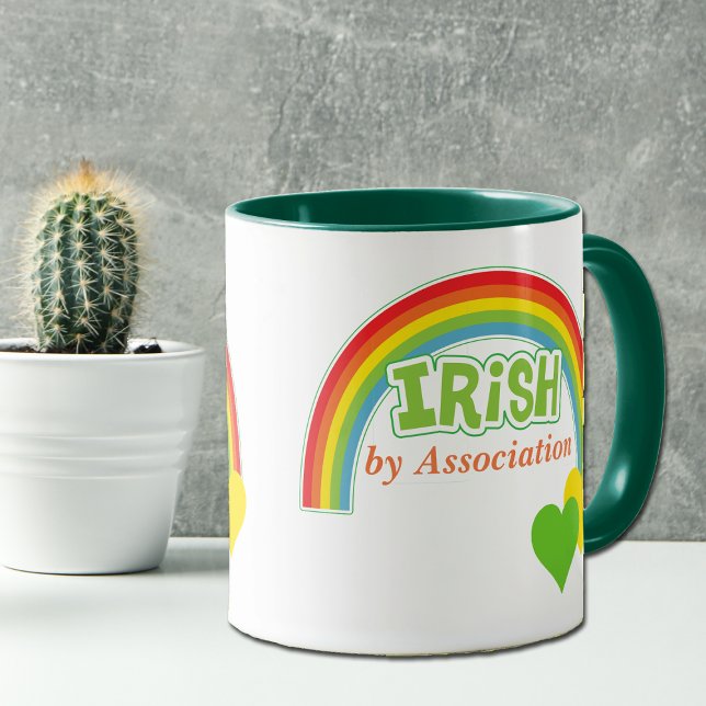 Taza Irlandés Por Asociación Corazones Arcoiris (Subido por el creador)