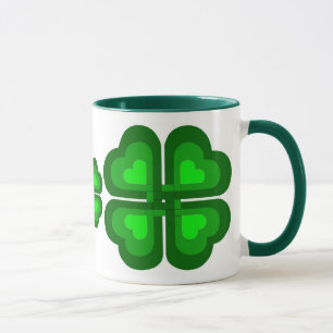 Taza Irlandés, trébol de Irlanda