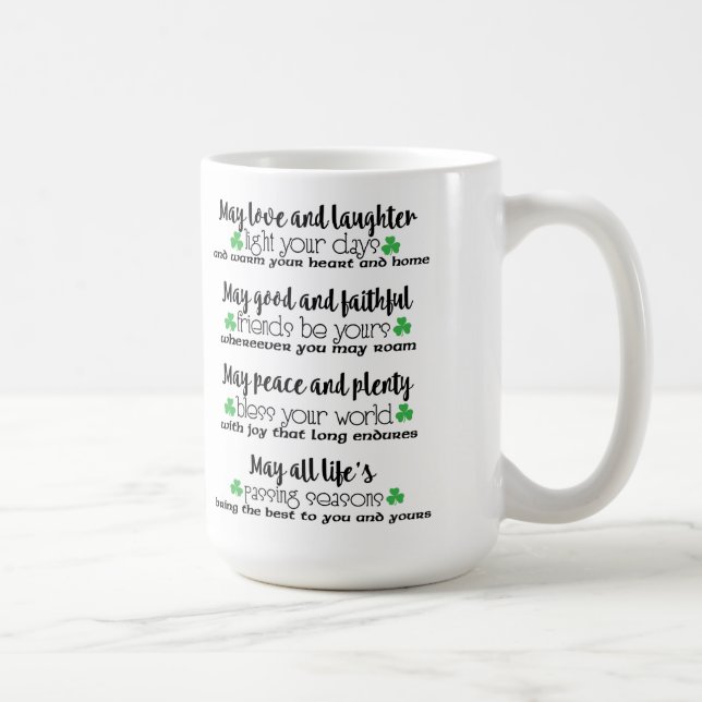 Taza irlandesa del proverbio (Derecha)