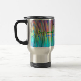 Taza irlandesa del proverbio del ARCO IRIS (añada