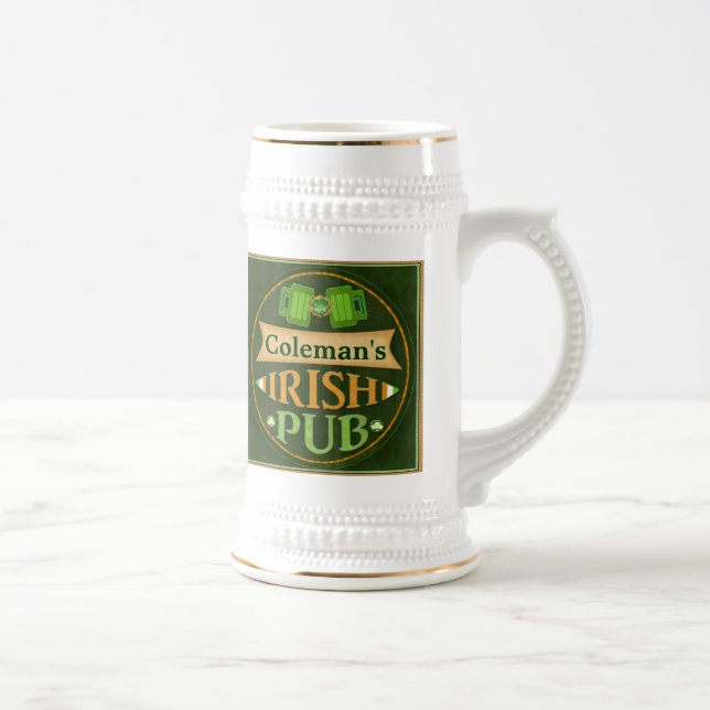 Taza irlandesa del Pub del día de St Patrick (Derecha)