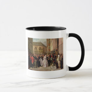 Taza Isabel II de España y de su marido