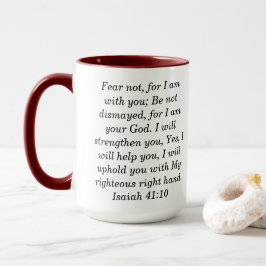 Taza Isaiah 41:10 Personalizado Escritura De Café De Do