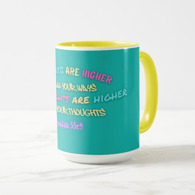Taza isaías55:9 (Anverso derecho)