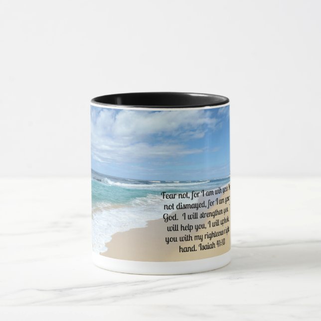 Taza Isaías 41:10 No temas, porque estoy contigo (Centro)