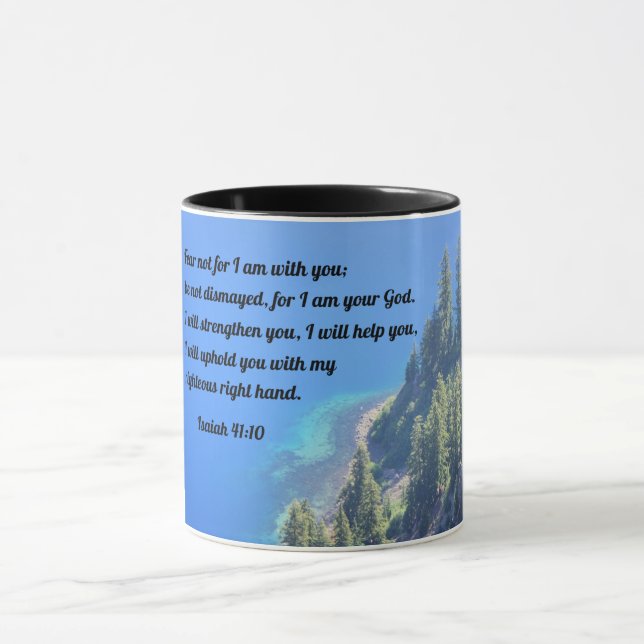 Taza Isaías 41:10 No temas, porque estoy contigo (Centro)