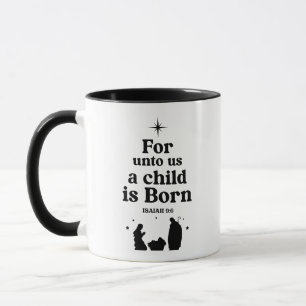 Taza Isaías 9:6 Para Nosotros Un Niño Nace Natividad