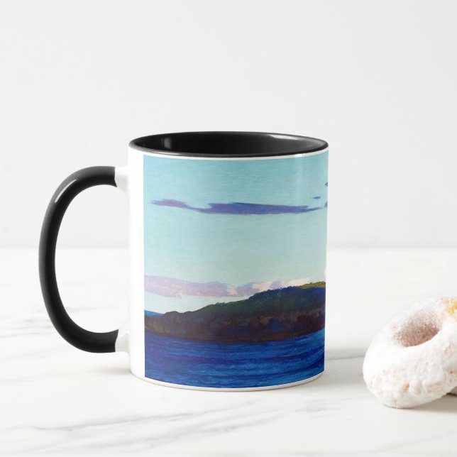 Taza Isla Blubber, Maine por Newell Convers Wyeth (Con donut)